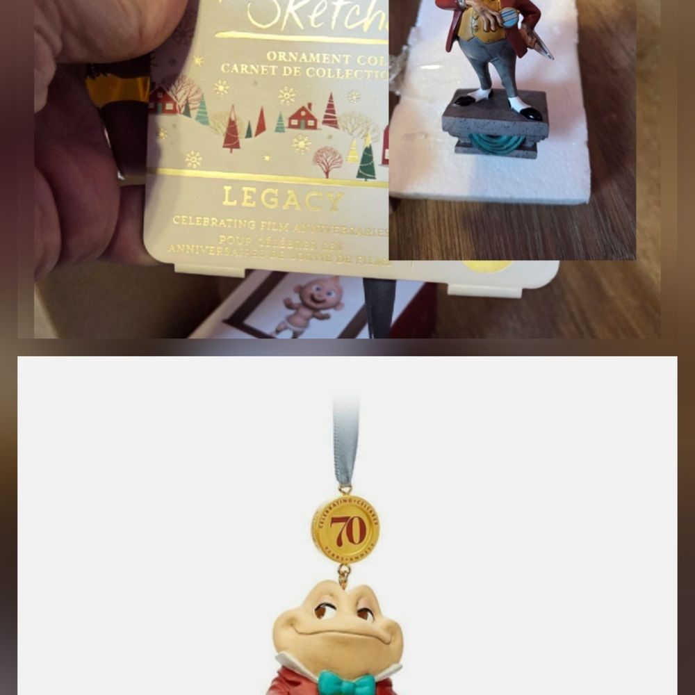 Hallmark Mr. Toad Holiday Ornament - Red and Gold